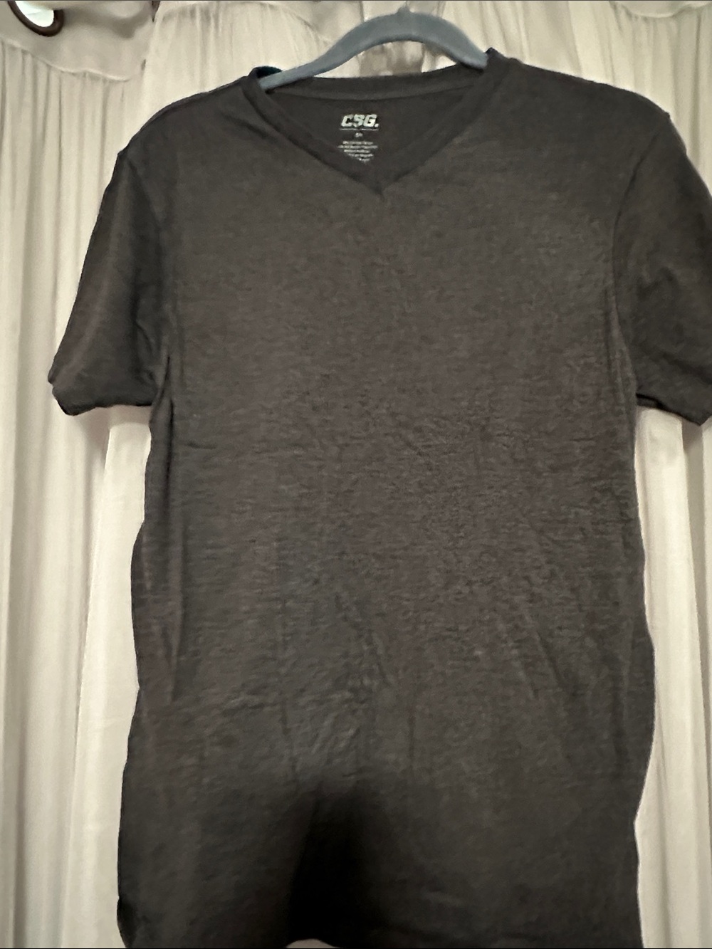 Men's Charcoal V-Neck T-Shirt